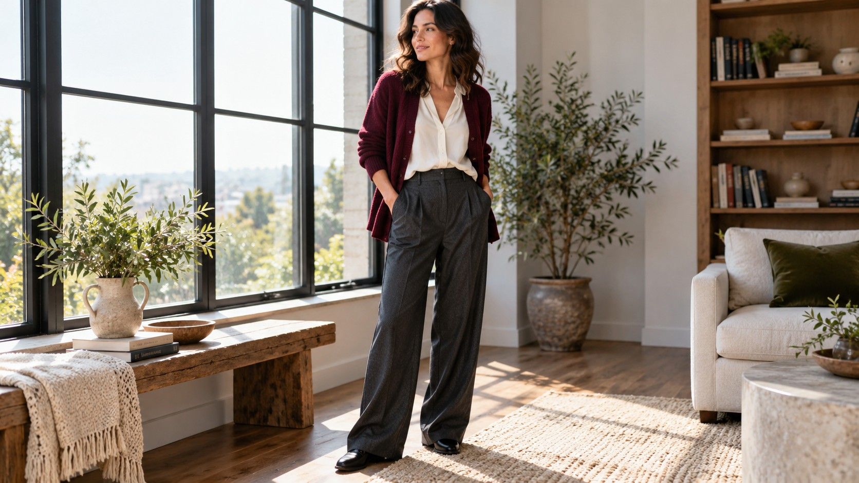 Soft Natural and Deep Winter: Relaxed Lines With Clear Color